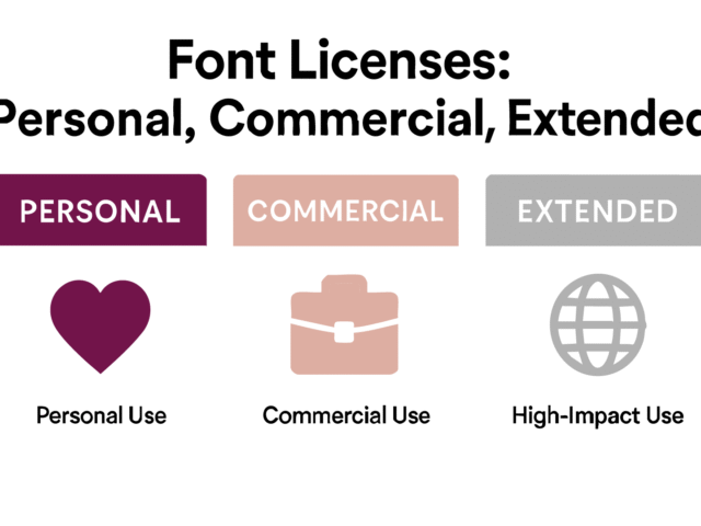 Font Licenses Demystified: Personal vs Commercial vs Extended – What’s the Real Difference?