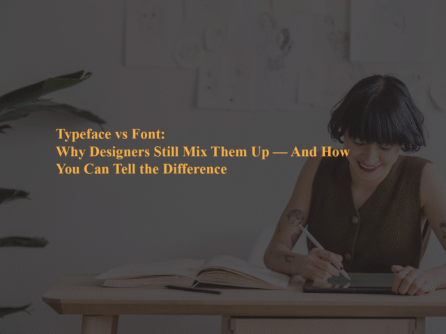 Typeface vs Font: Why Designers Still Mix Them Up — And How You Can Tell the Difference