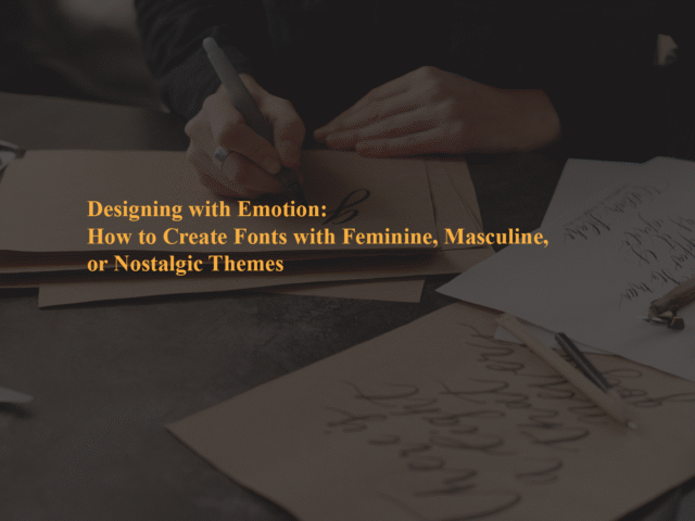Designing with Emotion: How to Create Fonts with Feminine, Masculine, or Nostalgic Themes