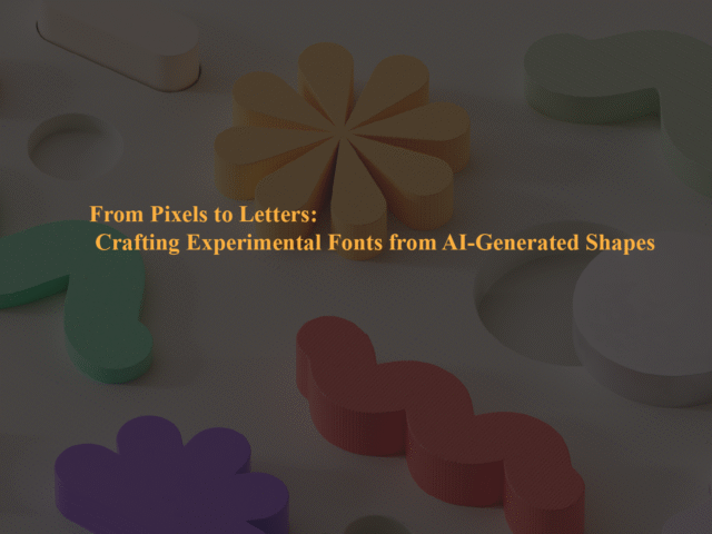 From Pixels to Letters: Crafting Experimental Fonts from AI-Generated Shapes