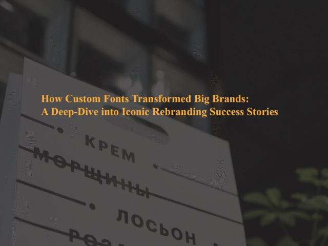 How Custom Fonts Transformed Big Brands: A Deep-Dive into Iconic Rebranding Success Stories