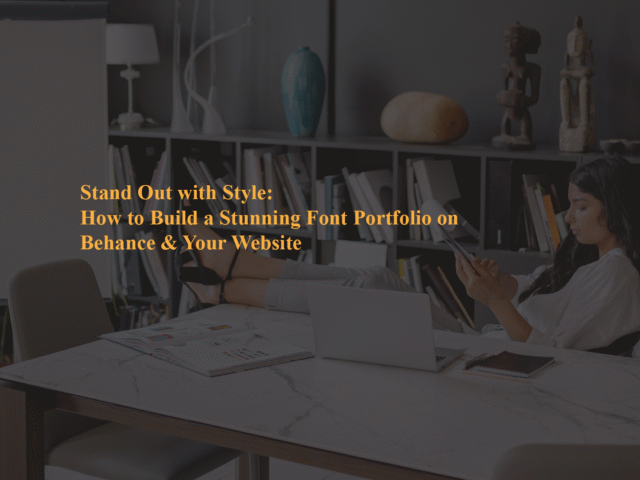 Stand Out with Style: How to Build a Stunning Font Portfolio on Behance & Your Website