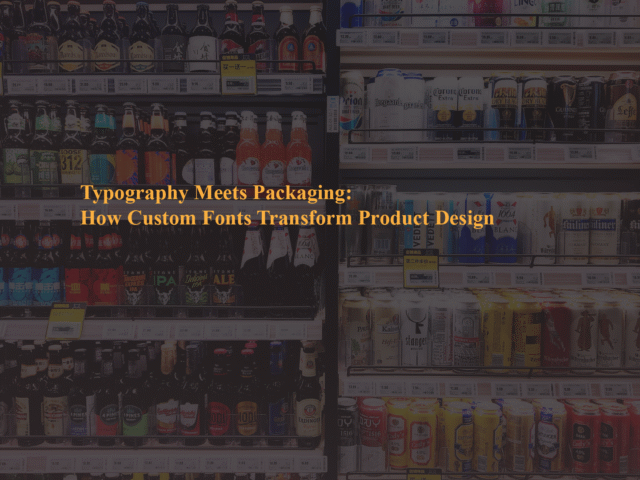 Typography Meets Packaging: How Custom Fonts Transform Product Design